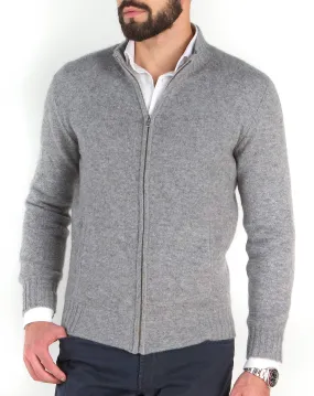 Maglione Uomo Aperto Collo Alto 100% Cashmere