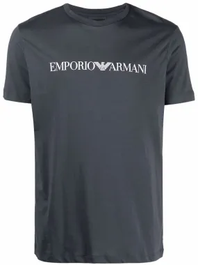 Pima T-Shirt with Emporio Armani Logo / Grey